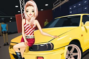 Beautiful Car Show Girl