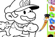 Coloring Mario game