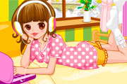 Cute Pyjamas Girl