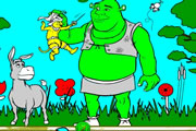 Shrek Create Color game