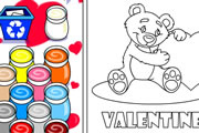 Valentine's Day coloring game