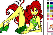 Winx club coloring game